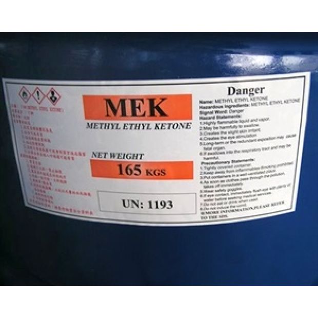 Methyl ethylketone - MEK - CH3C(O)CH2CH3